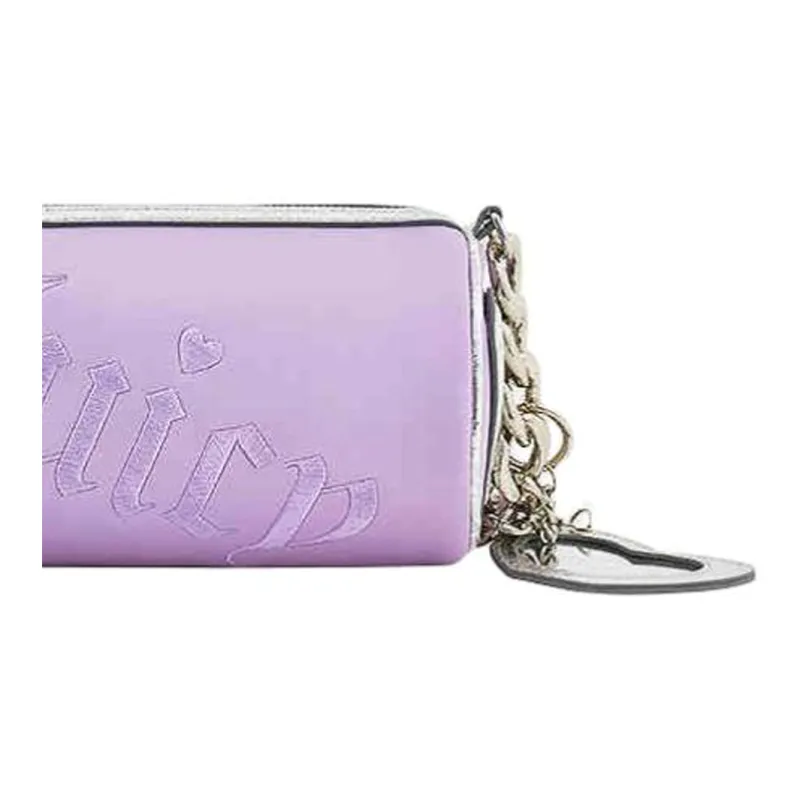 JUZI PU Cylinder Bag Shoulder Bag Handbag Shoulder Bag Small Size Women's Purple/Pink/Lake Blue-1
