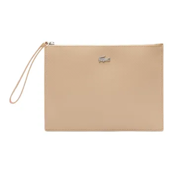 LACOSTE PVC Clutch Women's Beige