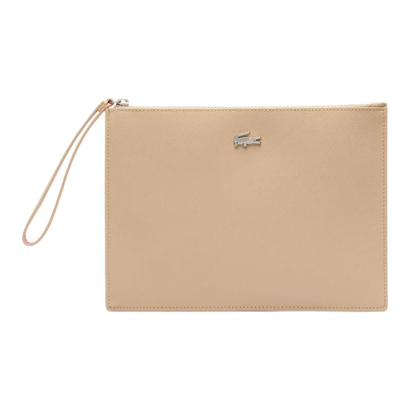 LACOSTE PVC Clutch Women's Beige-0