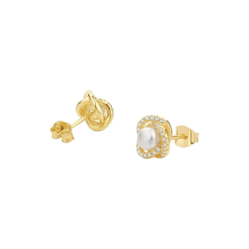 ZHOU LIU FU Freshwater Pearl Stud Earrings Women's-2