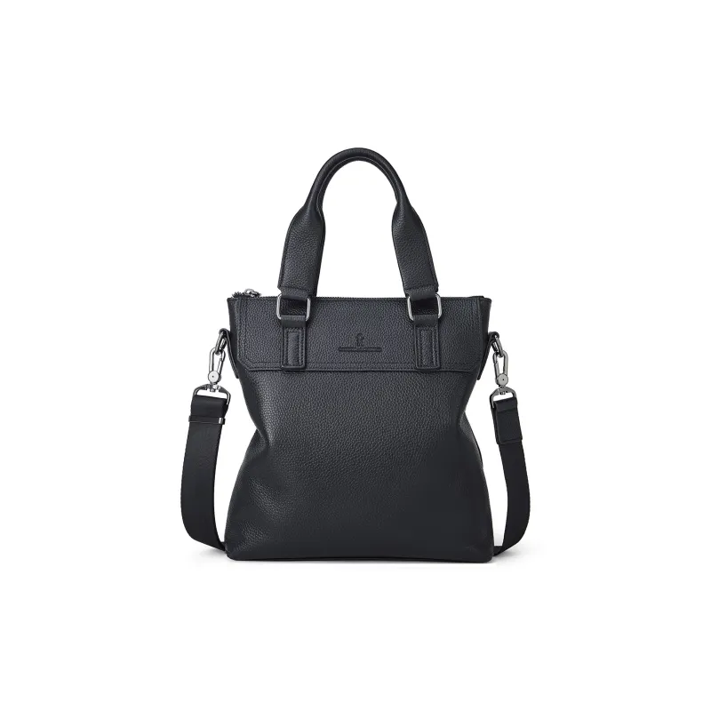 ROBERTA DI CAMERINO Cow Leather Briefcase Medium Size Men's Black-0