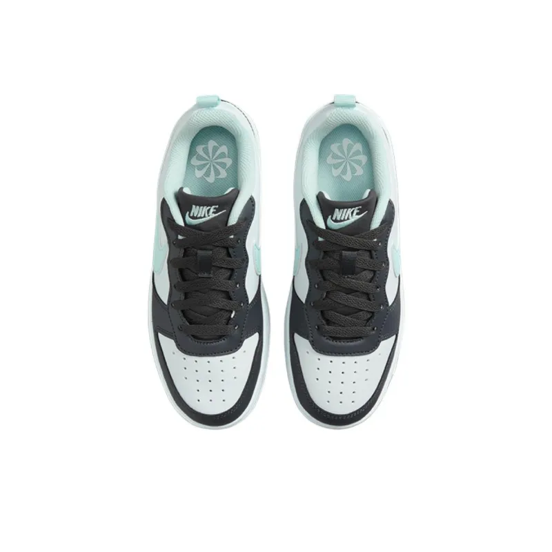 Nike Court Borough Anti Slip Wear Resistant Low Top Kids' Skateboarding Shoes Black Kids'-3