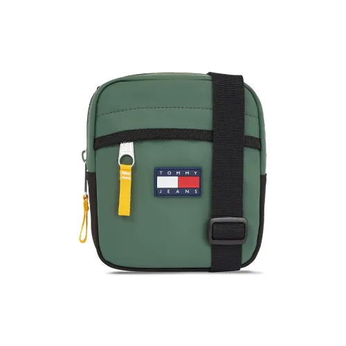 Tommy Hilfiger Faux Leather Crossbody Bag Men's Green