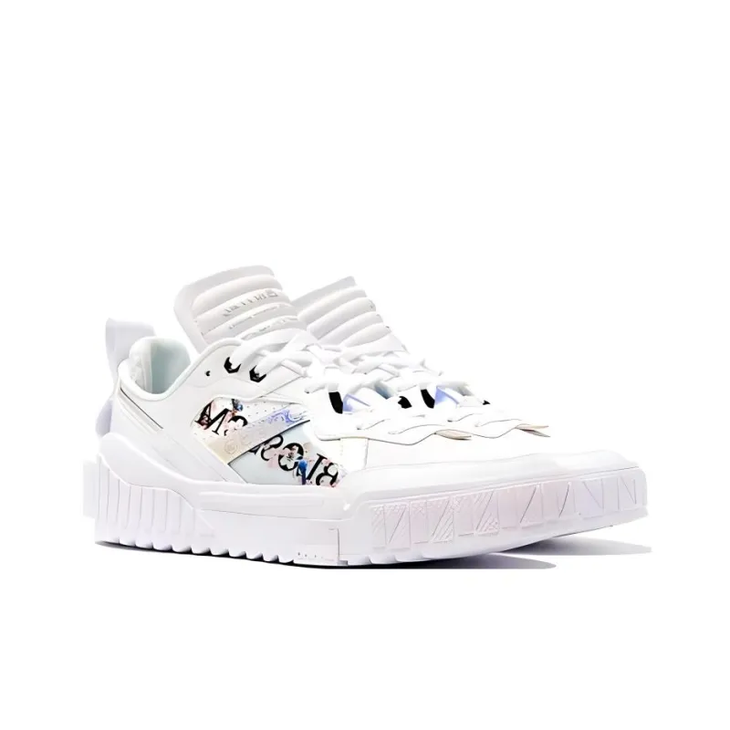 LiNing 001 Unblock Durable Breathable Low Top Skateboard Shoes Women's White-2