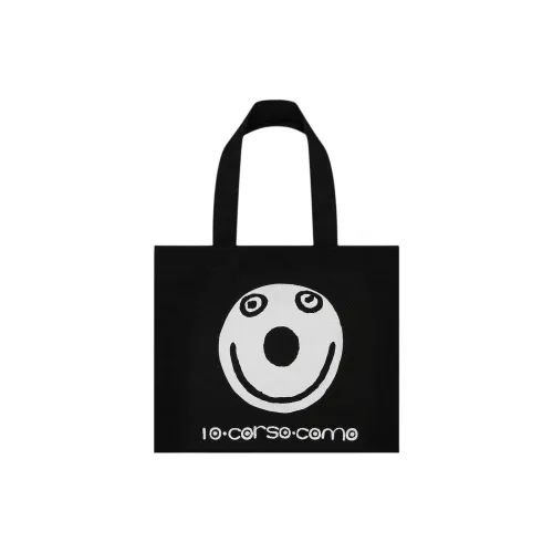 10 CORSO COMO Cotton Tote Bag, Shopping Bag, Handbag Mini Unisex Black