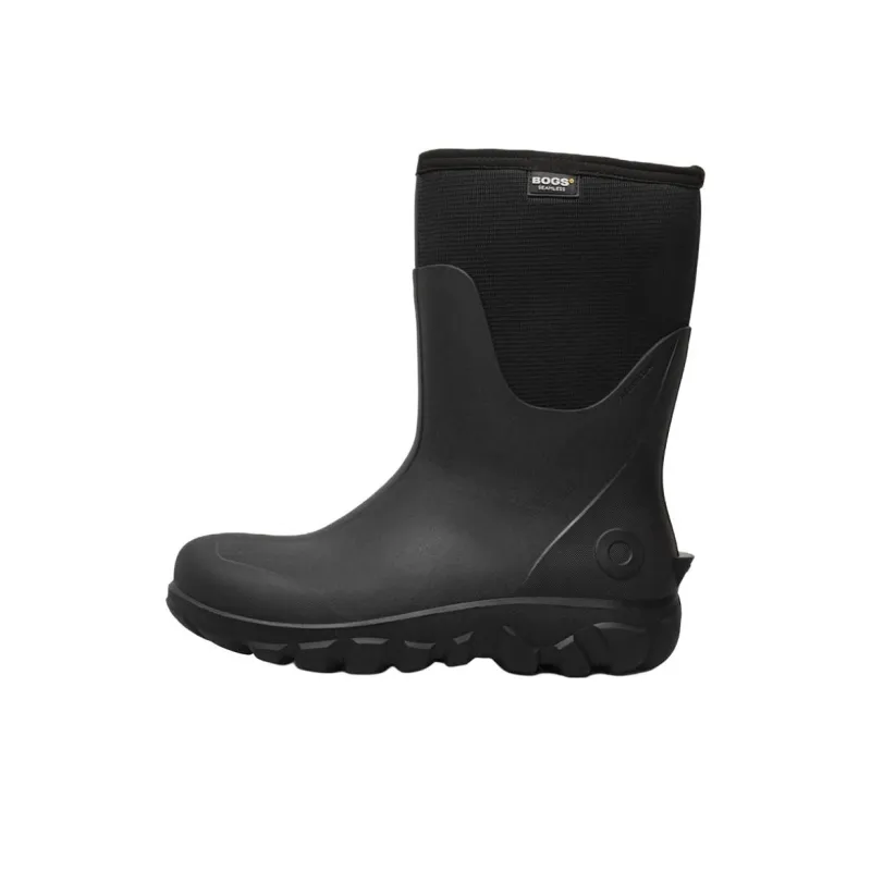 BOGS Wear-Resistant Slip-Resistant Rain Boots Men's Black-0
