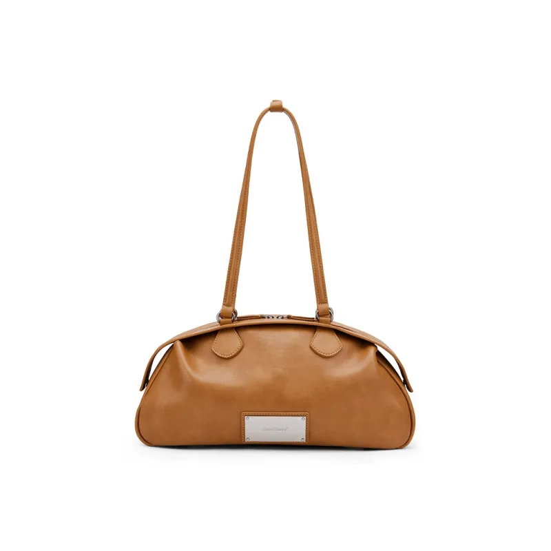 MCMIKO Cow Leather Patchwork With Artificial Leather Crossbody Shoulder Bags Women's Yellow Brown-3