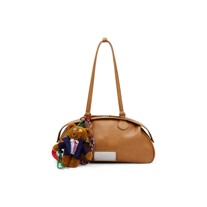 MCMIKO Cow Leather Patchwork With Artificial Leather Crossbody Shoulder Bags Women's Yellow Brown-0
