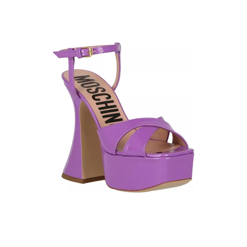 MOSCHINO One Strap Sandals Women's Purple-2