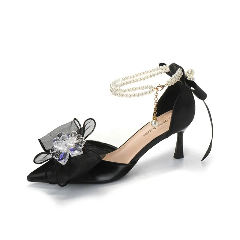 QITUMAUL Slim Heel High Heels 9.5cm Women's-0