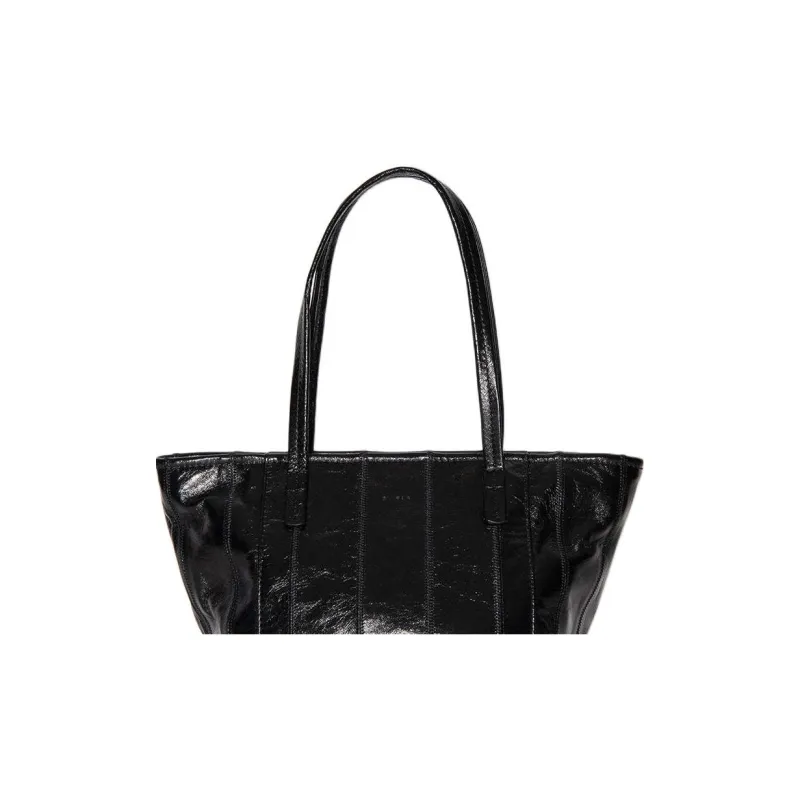 By Far Patchwork Creased Leather Shoulder Bag-2