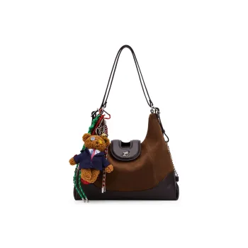MCMIKO Cow Leather Double Shoulder Backpack Shoulder Bag Regular Women's