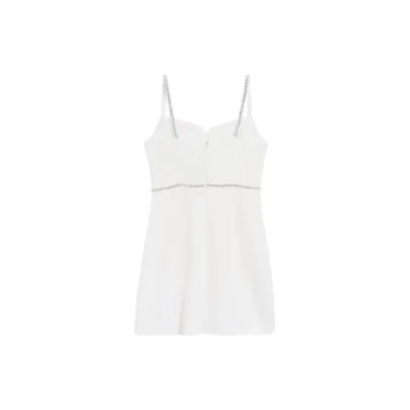 Bebe Slip Dress Women's Raw White-1