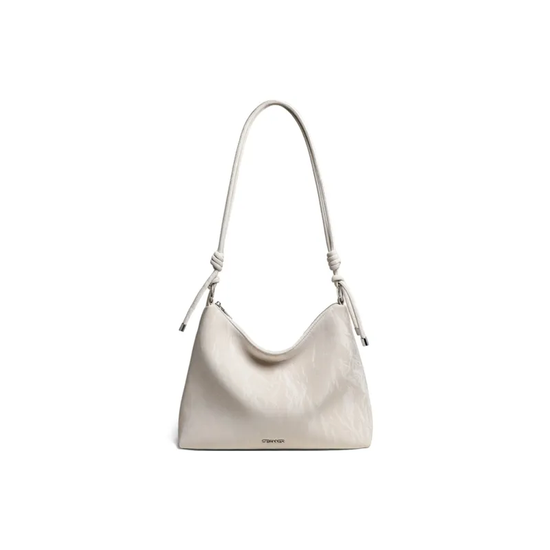 C°BANNER Cow Leather One Shoulder Underarm Tote Regular Women's Ecru-5