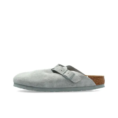 Boston Women's Birkenstock Suede Leather 'Pure Sage'