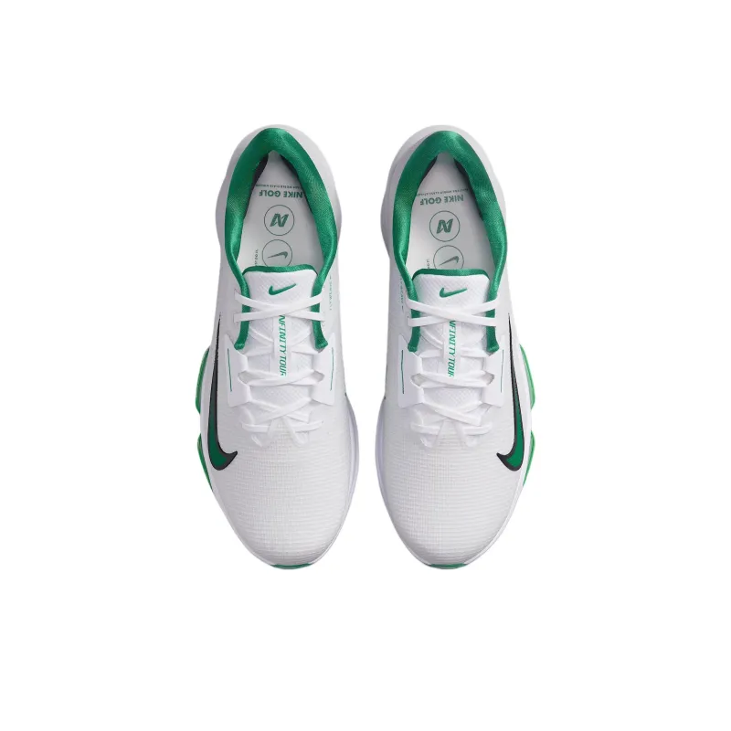 Nike Infinity Tour BOA 2 Anti Slip Wear Resistant Low Top Golf Shoes Men's White Green-2