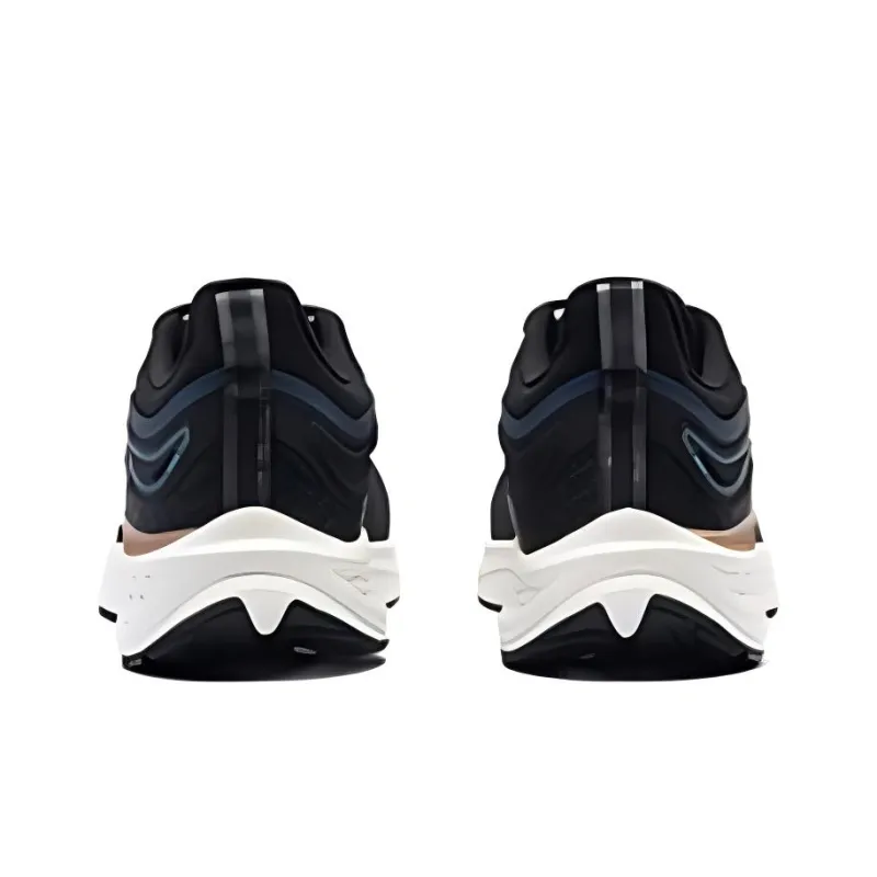 361° FlyFish Cushioning, Wear Resistant Low Top Running Shoes Men's Black White-2