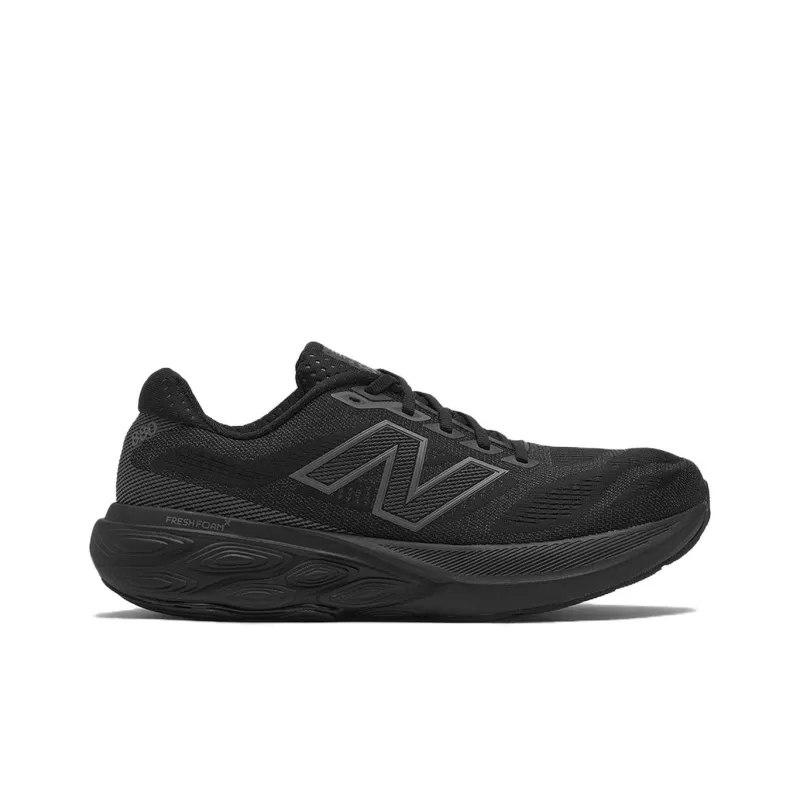 New Balance Fresh Foam X 880 V15 Cushioning, Wear Resistant Low Top Casual Running Shoes Men's Black Loose Fit-1