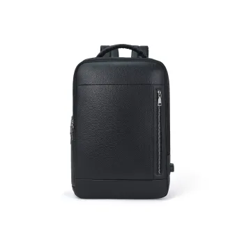 ROBERTA DI CAMERINO Cow Leather With Fabric Backpack Men's Black