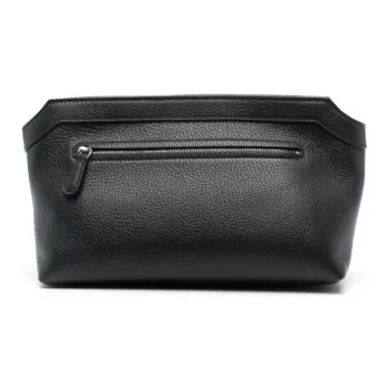 THE ROW Terrasse Calfskin Clutch Women's Black