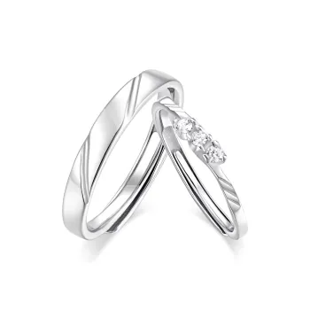 KADER 925 Sterling Silver Rings Unisex Silver Box