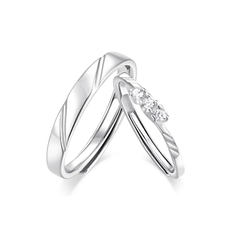 KADER 925 Sterling Silver Rings Unisex Silver Box-0