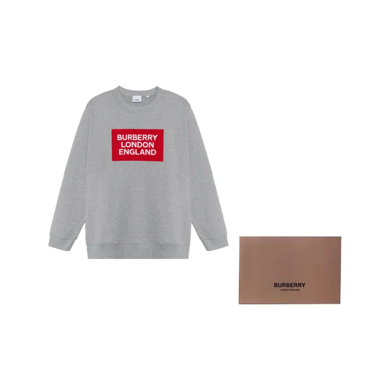 Burberry Logo Patch Cotton Sweatshirt-3