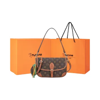 TUCANO PVC Shoulder Bag Baguette Bag One Shoulder Handbag Regular Women's Brown