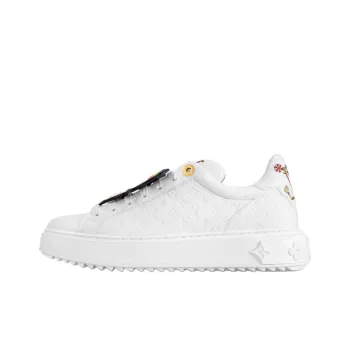 LOUIS VUITTON Time Out Low Top Casual Shoes Women's White