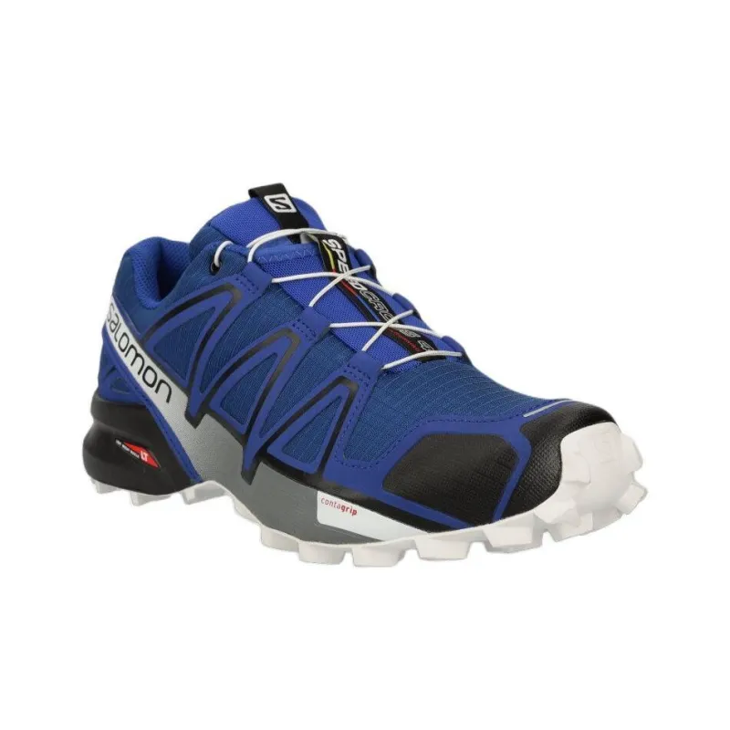SALOMON Speedcross 4 Anti Slip Wear Resistant Low Top Trekking Shoes Men's Blue-2