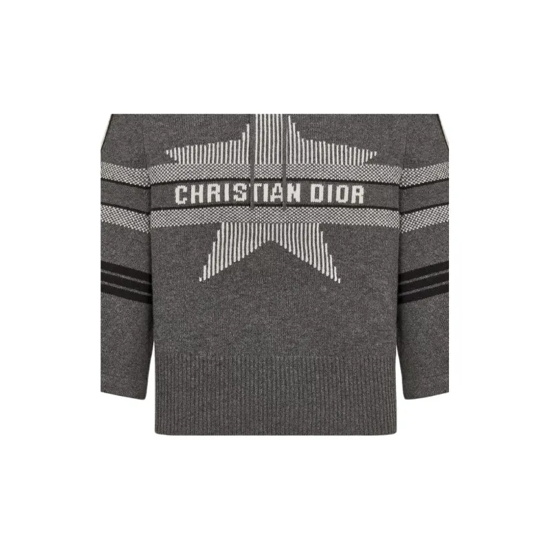 DIOR Dioralps Cashmere Sweater Women's Gray-4
