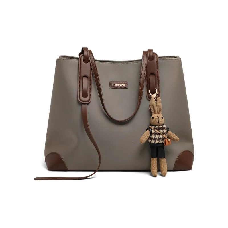 MILLIE'S Fabric Portable Underarm Shoulder Bag Tubas Women's Khaki-1