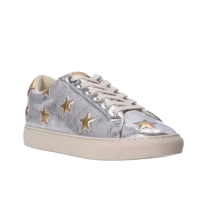 Kurt Geiger London Lane Star Low-Top Skateboard Shoes Women's Silver-2