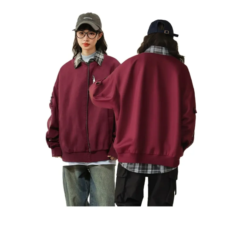 BRUMAIRE Jackets Coats Unisex Burgundy-4
