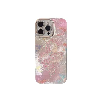 QIZHENG ABS+PC Material Snake Year Auspicious Clouds Phone Case Compatible With Apple 16 Pro Max/15/14/13/12/11