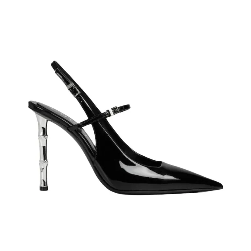 GUCCI BRIDE Slim Heel High Heels 10.5cm Women's Black-1