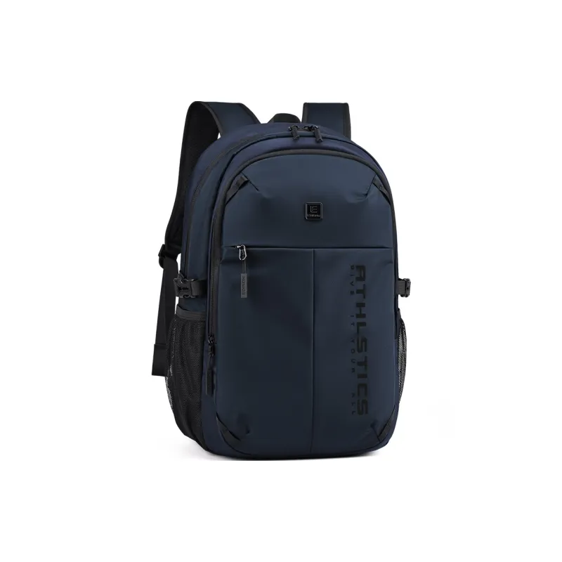 EDISON New Nylon Backpack Regular Unisex Black/Blue-7