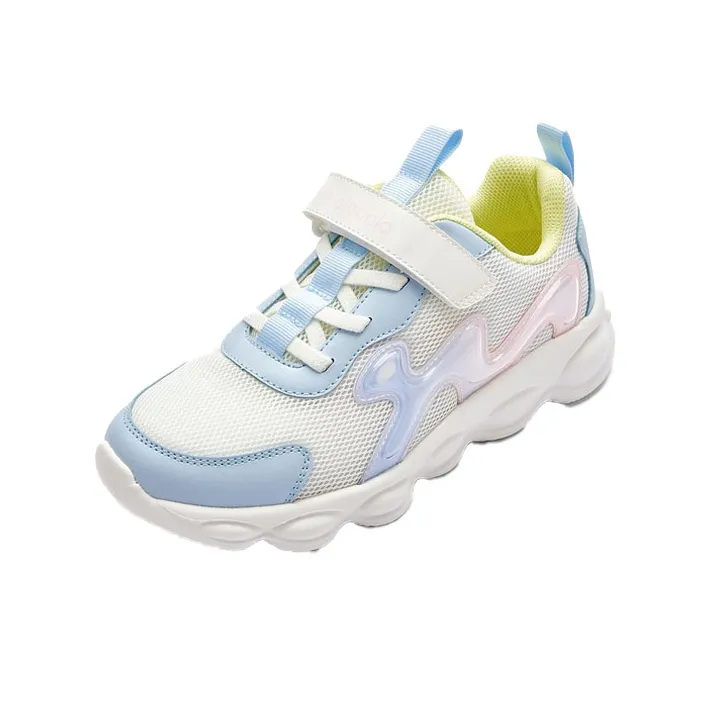 BALABALA Slip Resistant, Abrasion Resistant, Breathable Kids' Running Shoes White Flower Tone Teenagers-0