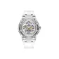 White Case White Dial White Rubber Strap