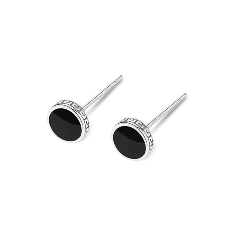 KIVA 999 Fine Silver Stud Earrings Unisex-6