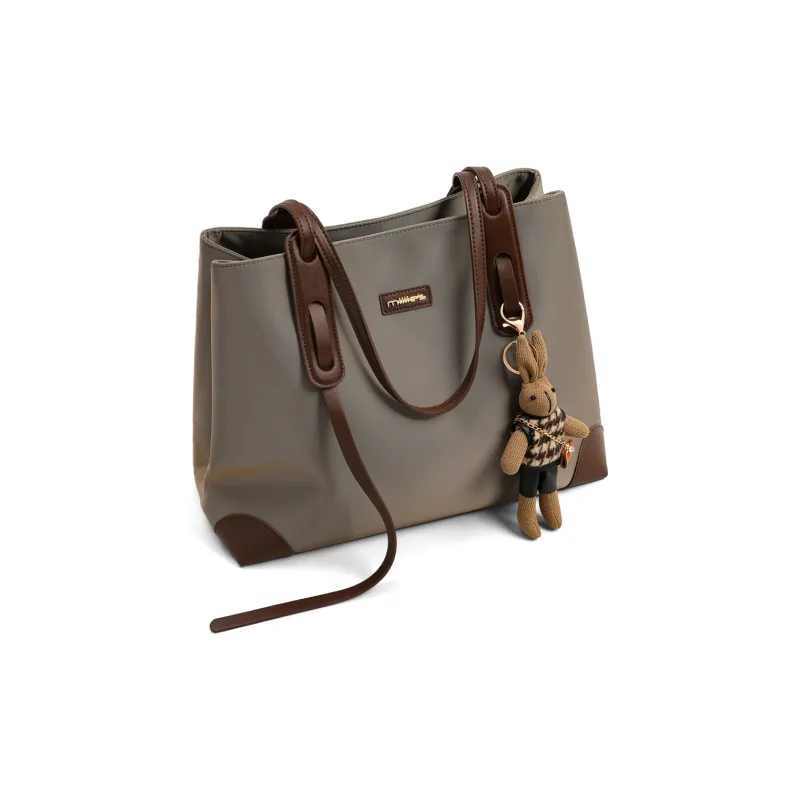 MILLIE'S Fabric Portable Underarm Shoulder Bag Tubas Women's Khaki-2