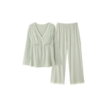 XIAFENYAN Pajama Set Women's Green