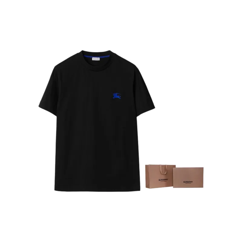 Burberry Logo Embroidered Slim Fit T Shirt-8