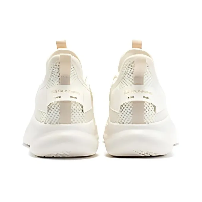 361° Anti Slip And Wear Resistant Breathable Low Top Running Shoes Women's White-2
