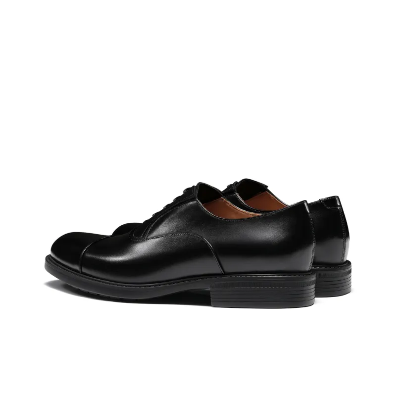 TRUFFAUT Super Light Soft Sole Genuine Leather Oxford Shoes Formal Wear Shoes Men's Black-2