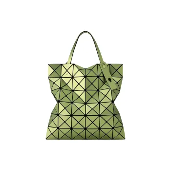 ISSEY MIYAKE Polyvinyl Chloride Resin Tote Bag, Shopping Bag, Handbag Women's Light Green & Light Yellow