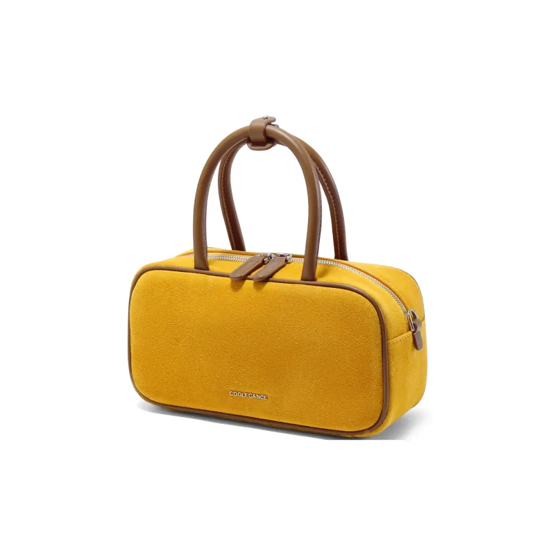 BELLE Cow Leather Boston Bag, Handbag, Crossbody Bag Small Size Women's Multicolor-1