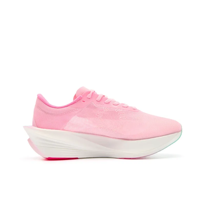 QIAODAN Phantom PB5.0 Running Shoes Women's Low Top Cherry Blossom Pink/Aurora Green-1