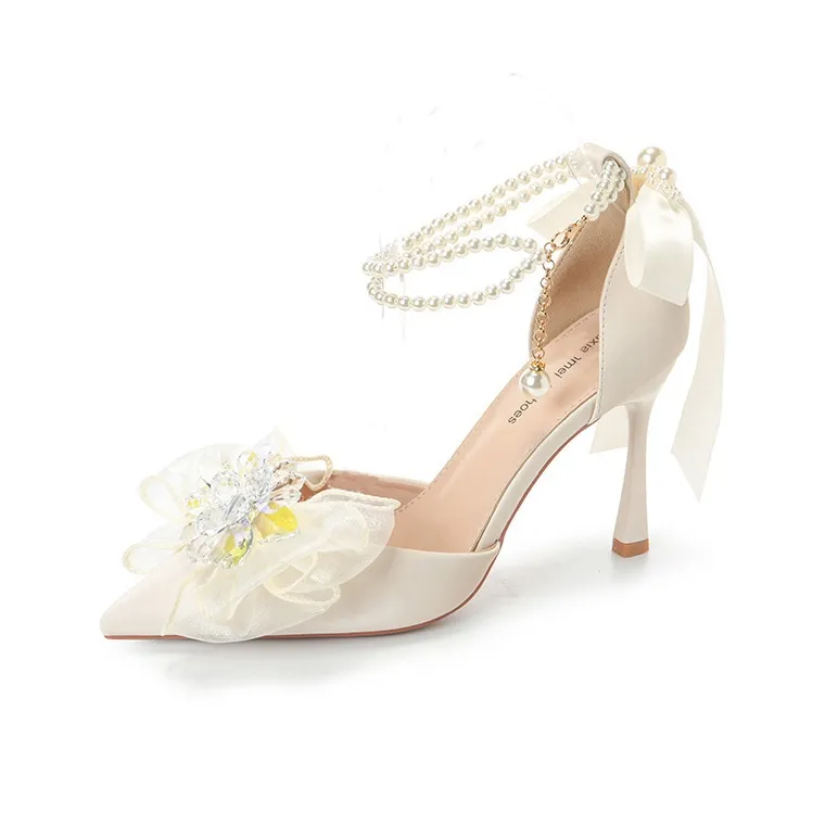 QITUMAUL Slim Heel High Heels 9.5cm Women's-25