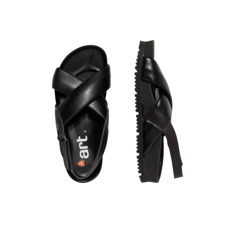 Art BURDEOS Strap Sandals Women's Black-2